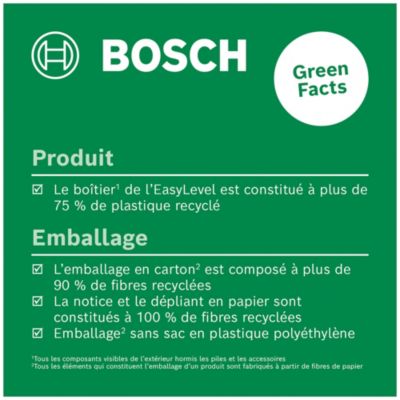 Niveau laser Bosch EasyLevel 20 m avec piles