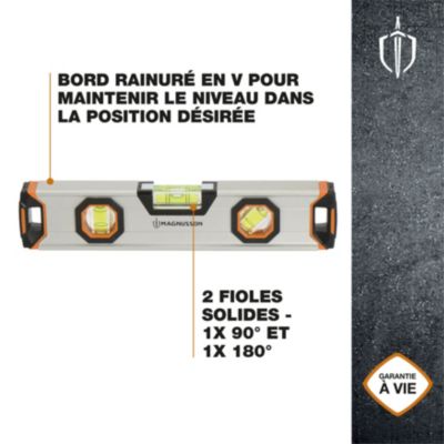 Niveau torpedo magnétique Magnusson 22,5 cm