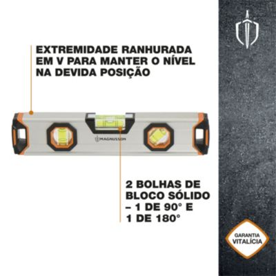 Niveau torpedo magnétique Magnusson 22,5 cm