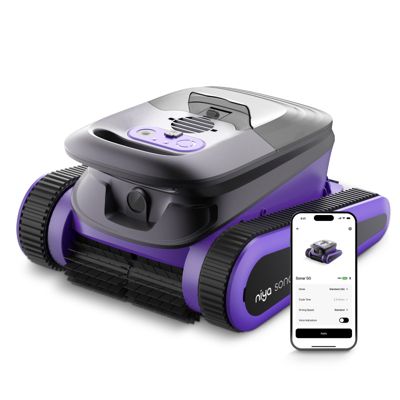 Niya Sonar 50 Robot Piscine sans Fil avec App pour Piscines Enterrées & Hors Sol jusqu'à 12 m
