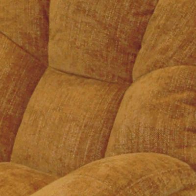 NOAM - Fauteuil Pivotant En Tissu Polyester Jaune moutarde