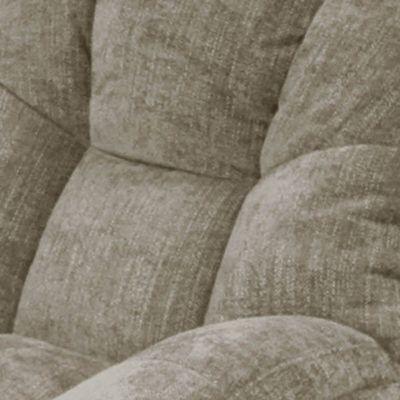 NOAM - Fauteuil Pivotant En Tissu Polyester Taupe