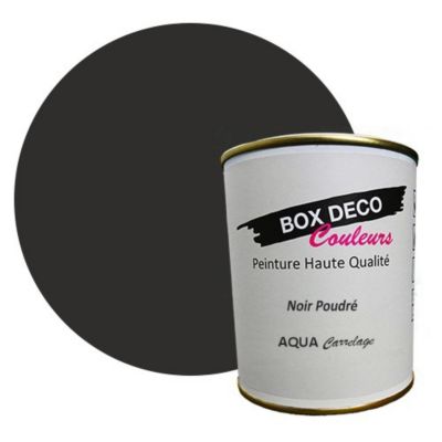 Noir Poudré Peinture carrelage et faïence murale aspect velours-satin Aqua carrelage Noir Poudre - 750 ml