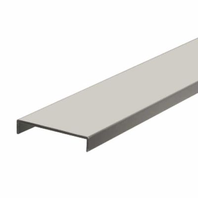NORDLINGER PRO Lot de 2 Nez de cloison blanc 260 cm x 54 mm  Aluminium