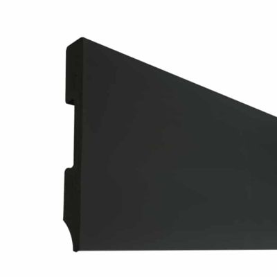 NORDLINGER PRO Plinthe plastique noire 12 cm x 240 cm - Lot de 5