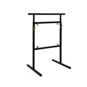 Nordlinger Pro Tréteau MODULIA Noir  640045  Réglable en hauteur 78-105 cm  Lot de 2 - Rangement intégré