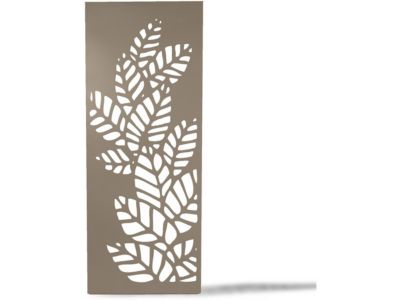 Nortene Panneau en métal Deco Panel - Brun - 0,60 x 1,50 m - pose murale ou sur sol meuble