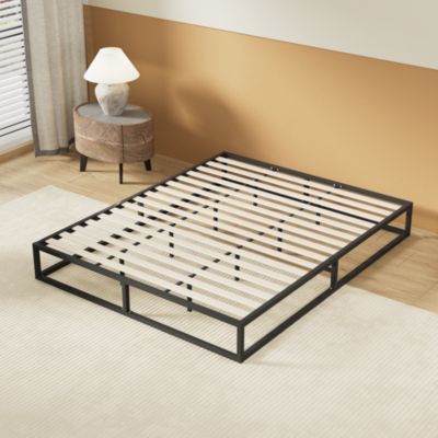 November Sleep Lit 140 x 190 cm - Cadre en acier - Lattes en bois