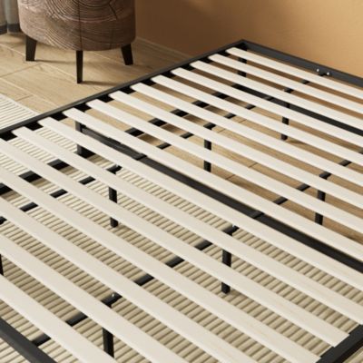 November Sleep Lit 140 x 190 cm - Cadre en acier - Lattes en bois