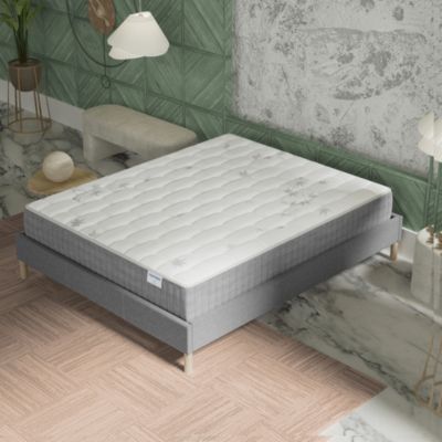November Sleep Matelas Ressorts Ensachés 200x200 cm GALICE, Accueil Mémoire De Forme, 25 Cm D'épaisseur
