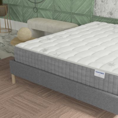 November Sleep Matelas Ressorts Ensachés 200x200 cm GALICE, Accueil Mémoire De Forme, 25 Cm D'épaisseur