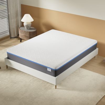 November Sleep Matelas Souple 180x200cm - Latex Naturel & Mémoire de Forme - Ypsilon - Épaisseur 28cm -
