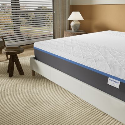 November Sleep Matelas Souple 180x200cm - Latex Naturel & Mémoire de Forme - Ypsilon - Épaisseur 28cm -