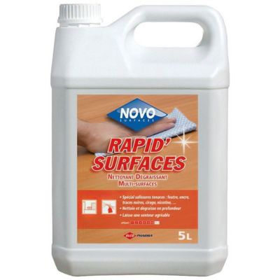 NOVO RAPID'SURFACES bidon de 5L - Nettoyant Dégraissant Parfumé Multi-Surfaces