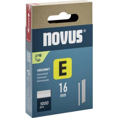 Novus Tools 044-0089 Clous type J 16 mm - 1000 pièces