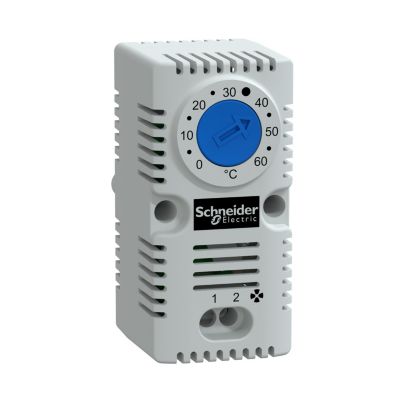 Nsyccotho Schneider - Thermostat D'armoire électrique - Contact 1no - Plage De Température 0 degré à 60 degré