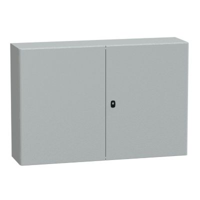 Nsys3d81230dp Coffret Métallique étanche Ip55 - 800x1200x300 - 2 Portes - Plaque Fournie - Spacial S3d - Schneider Electric