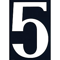 Numéro de rue chiffre "5" adhésif