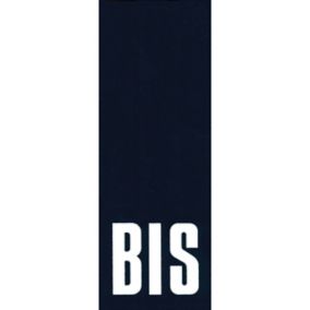 Numéro de rue autocollant imprimé "BIS" en polychlorure de vinyle (PVC) Chapuis l.40 x H.110 mm