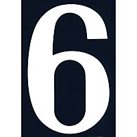 Numéro de rue chiffre "6" adhésif