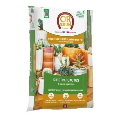 OBRTCAC6U -Substrat Cactus & Plantes Grasses - 6L -Favorise La Croissance