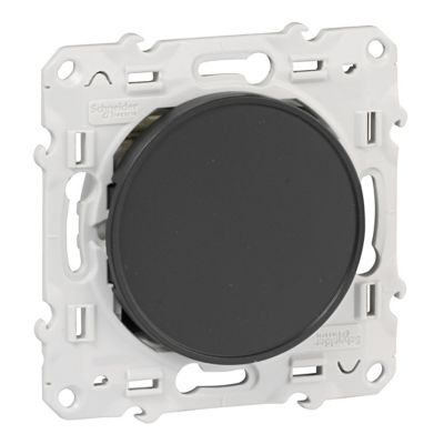Obturateur Schneider electric Odace Anthracite