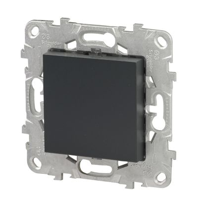 Obturateur Schneider Electric Unica Déco anthracite