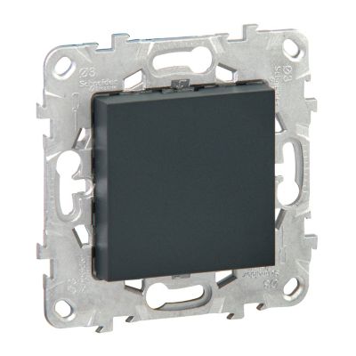 Obturateur Schneider Electric Unica Déco anthracite