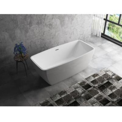 Baignoire Pilote En Béton Gris. Dimensions : 60 X 40 X 18 Cm (H