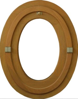 Oeil De Boeuf Bois Ovale H65 X L50 Cm Côte Tableau Gd Menuiseries