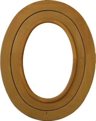 Oeil De Boeuf Bois Ovale H65 X L50 Cm Côte Tableau Gd Menuiseries