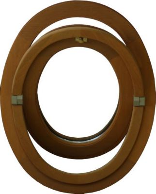 Oeil De Boeuf Bois Ovale H65 X L50 Cm Côte Tableau Gd Menuiseries