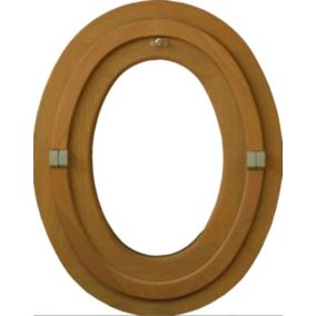 Oeil De Boeuf Bois Ovale H90 X L60 Côtes Tableau Gd Menuiseries
