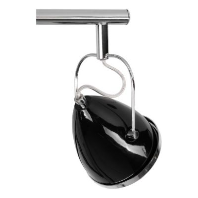 Oliver Plafonnier Incl. 2xGU10 LED 5,5W Métal Chromé/Métal Noir
