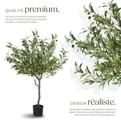 Olivier artificiel design très réaliste vert