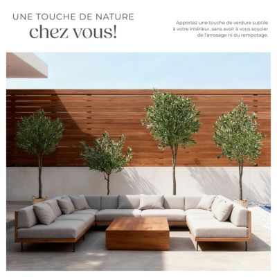 Olivier artificiel design très réaliste vert