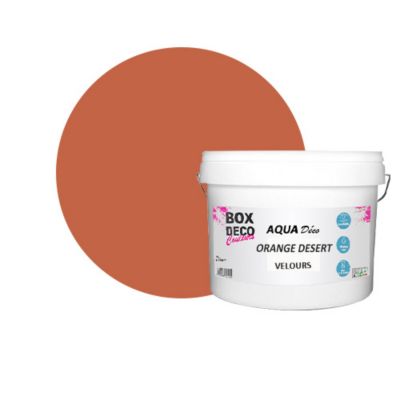 Orange Desert Peinture murale acrylique aspect velours Aqua Déco - 10L