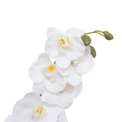 Orchidée artificielle H45 cm - Blanc- Atmosphera