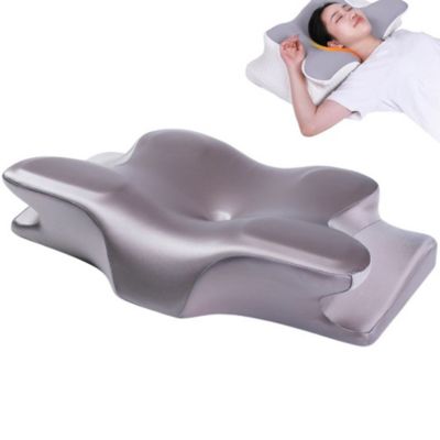 Oreiller cervical pour soulager les douleurs aux épaules,oreiller en forme de papillon adapté aux personnes dormant sur le côté