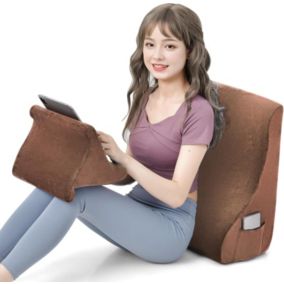 Oreiller Compense de Lit avec Oreiller de Tablette Conception Ergonomique Housse Lavable Soutien pour Cou Genoux Dos