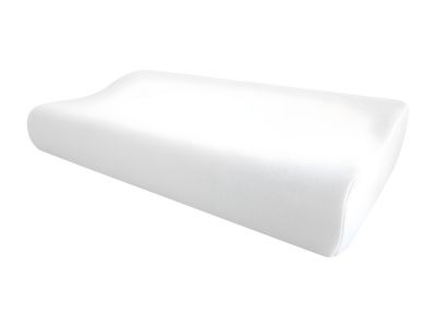 Oreiller ergonomique mémoire de forme 30 x 50 cm de YSMÉE - Blanc- SLEEPY