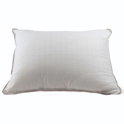 Oreiller Microduv Lestra Mi-ferme coton satiné carreaux