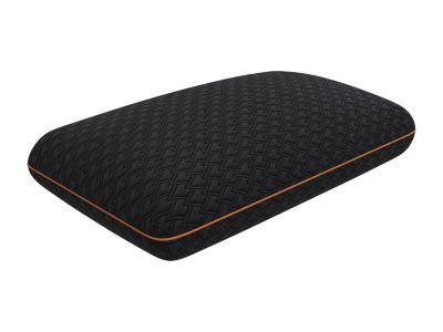 Oreiller respirant à mémoire de forme charbon - Déhoussable - 40 x 60 cm - Noir - BALDIA