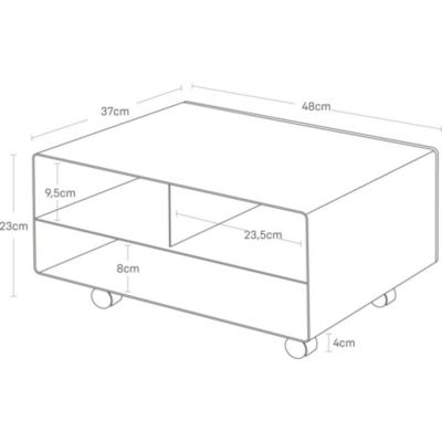 Organisateur de bureau Tower printer Noir