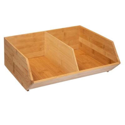 Organiseur 2 bacs Grand modèle Bambou - 5Five