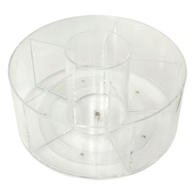 Organiseur 5 compartiments rangement salle de bains rotative Ø23,1 cm, 5Five Simply Smart Plastor