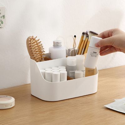 Organiseur de bureau Fournitures de bureau Porte-stylo avec compartiments pour bureau, école, maison Blanc