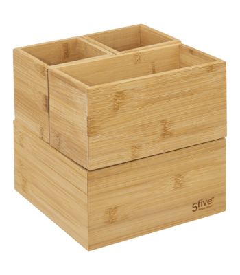 Organiseur de salle de bain 4 plateaux en Bambou