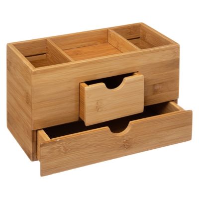 Organiseur en bambou avec 5 compartiments