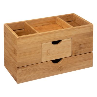 Organiseur en bambou avec 5 compartiments
